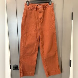 Quince Women’s High-waisted Cropped brown jeans